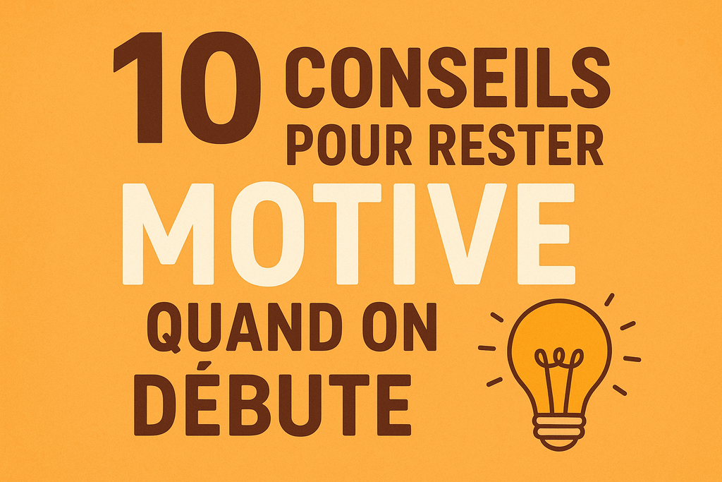 10 conseils pour rester motivé quand on débute