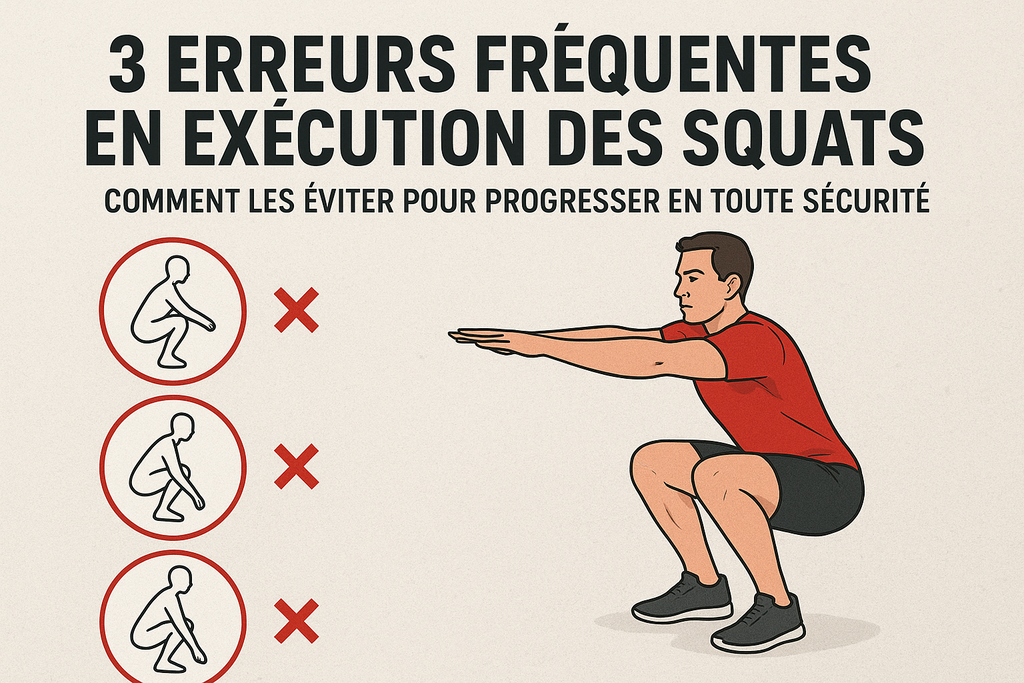 3 erreurs fréquentes en exécution des squats : comment les éviter pour progresser en toute sécurité