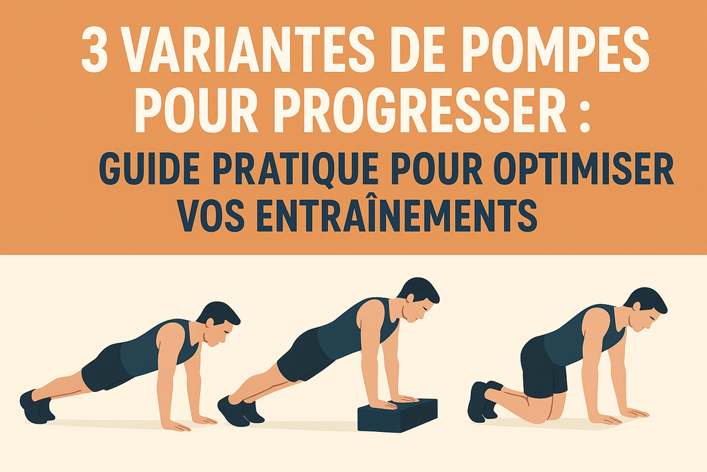 3 variantes de pompes pour progresser : guide pratique pour optimiser vos entraînements