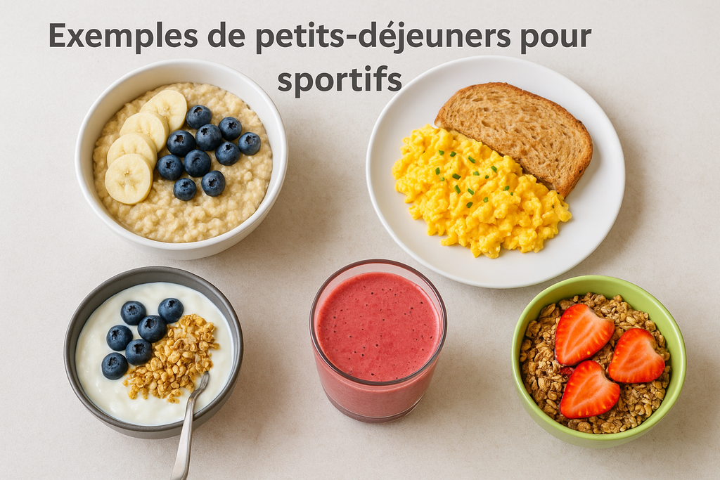 Exemples de petits-déjeuners pour sportifs