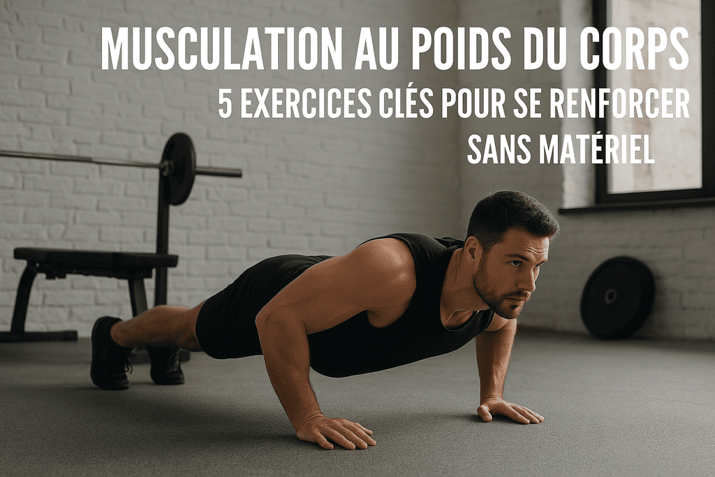 Musculation au poids du corps : 5 exercices clés pour se renforcer sans matériel