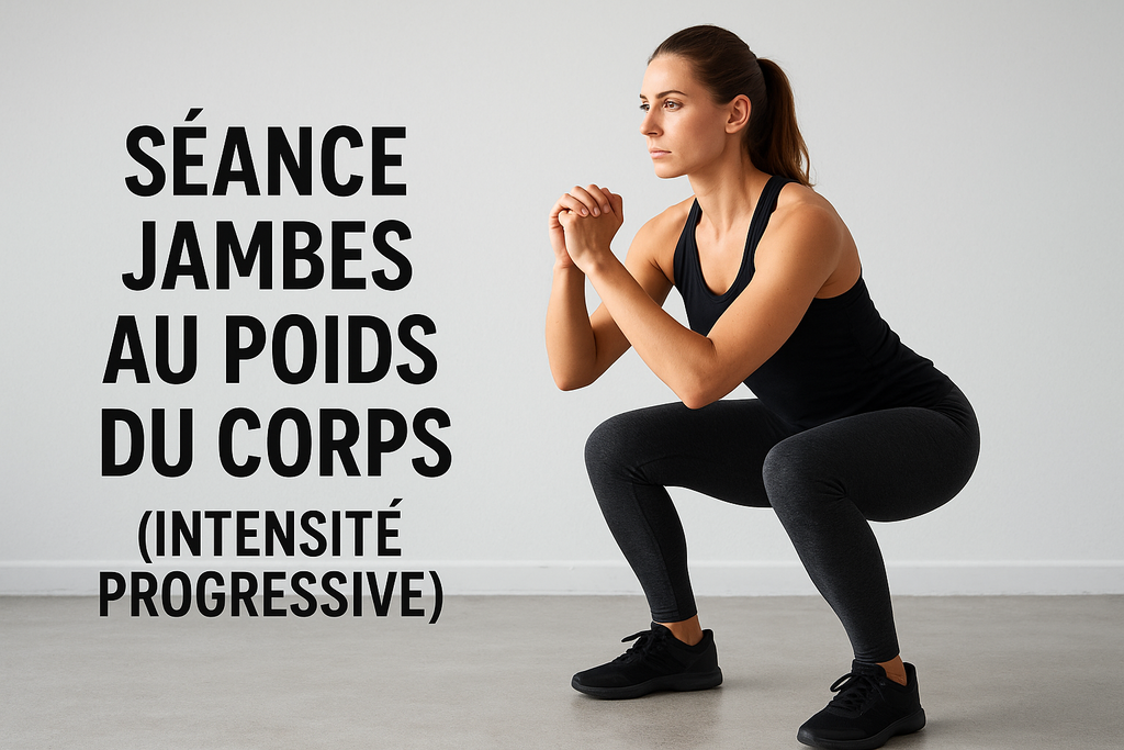 Séance jambes au poids du corps (intensité progressive)