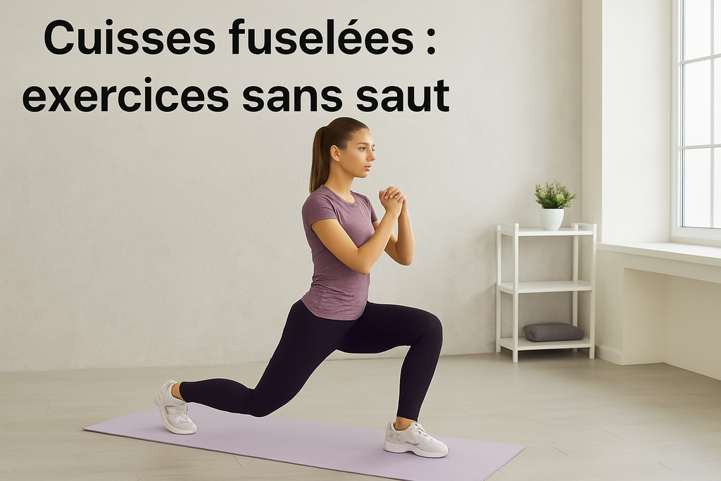 Cuisses fuselées : exercices sans saut