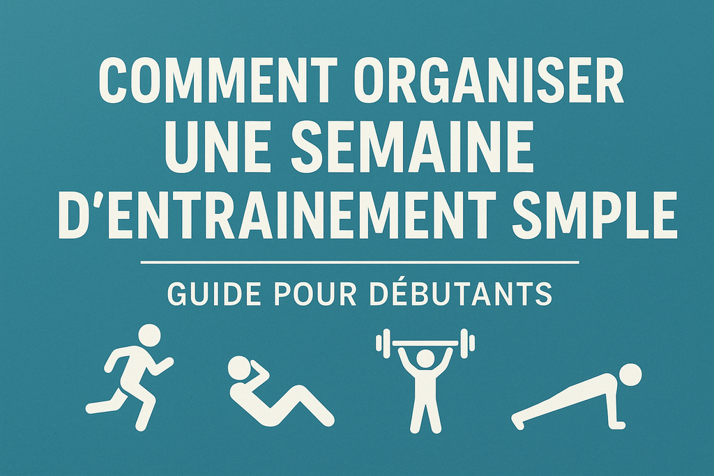 Comment organiser une semaine d'entraînement simple : Guide pour débutants
