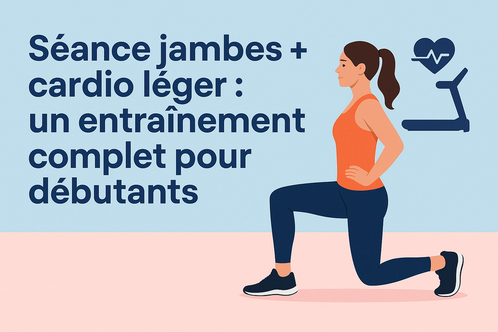 Séance jambes + cardio léger : un entraînement complet pour débutants