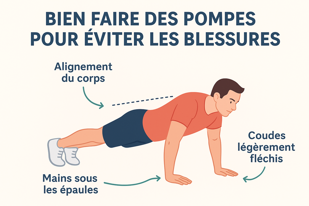 Bien faire des pompes pour éviter les blessures