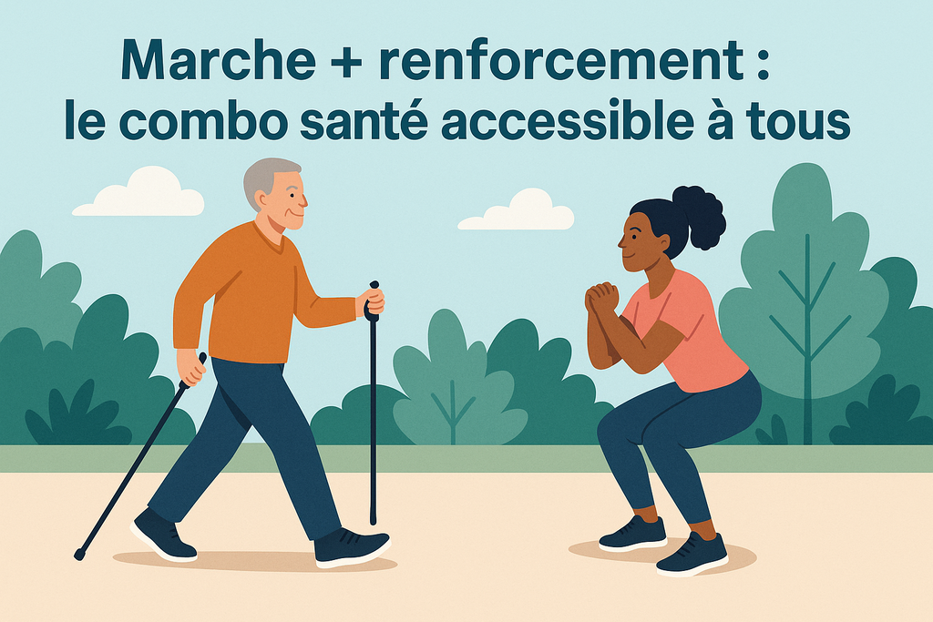 Marche + renforcement : le combo santé accessible à tous