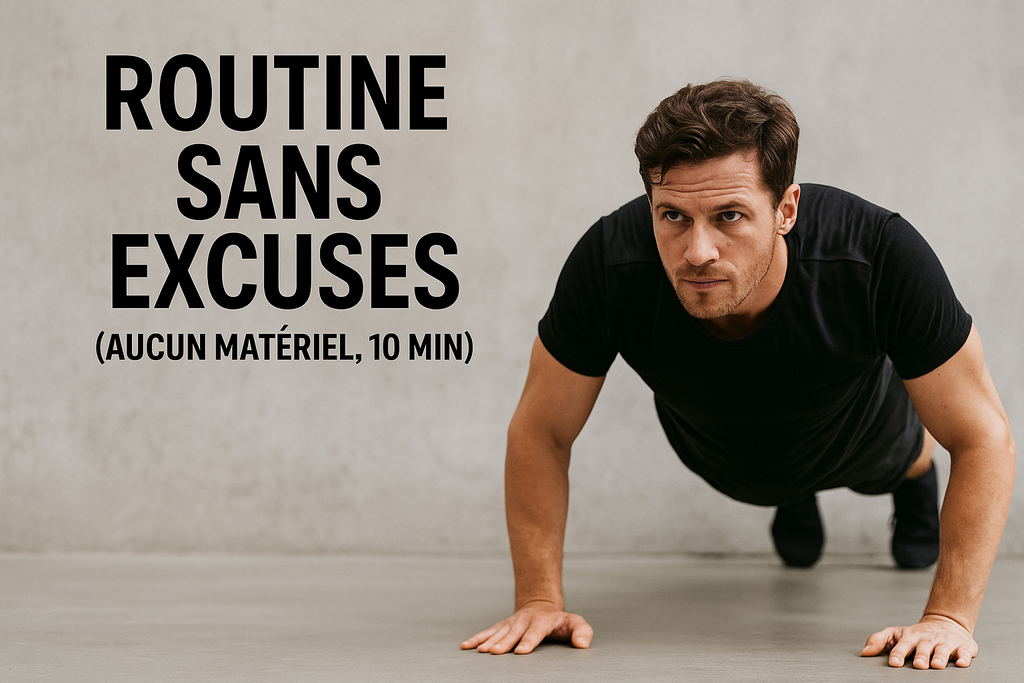 Routine sans excuses (aucun matériel, 10 min)