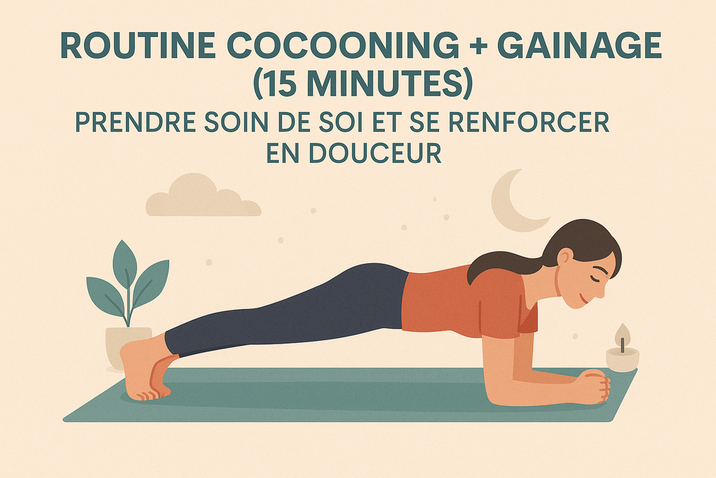 Routine cocooning + gainage (15 minutes) : Prendre soin de soi et se renforcer en douceur