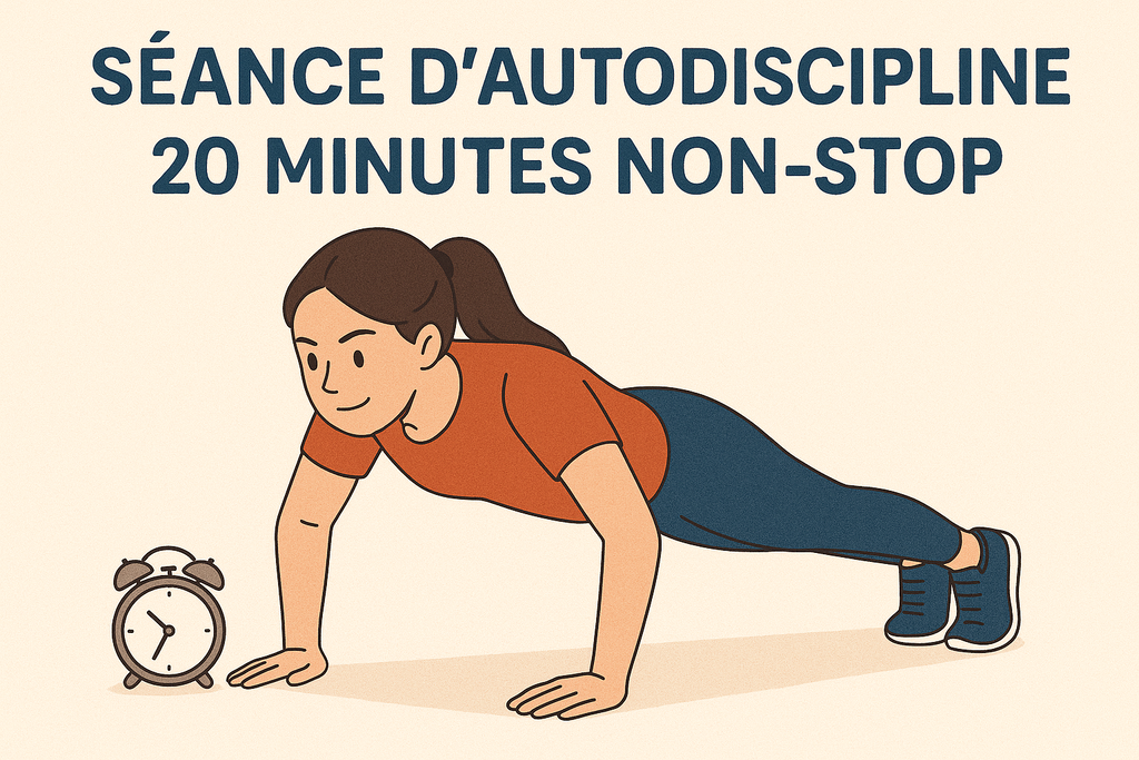 Séance d’autodiscipline : 20 minutes non-stop