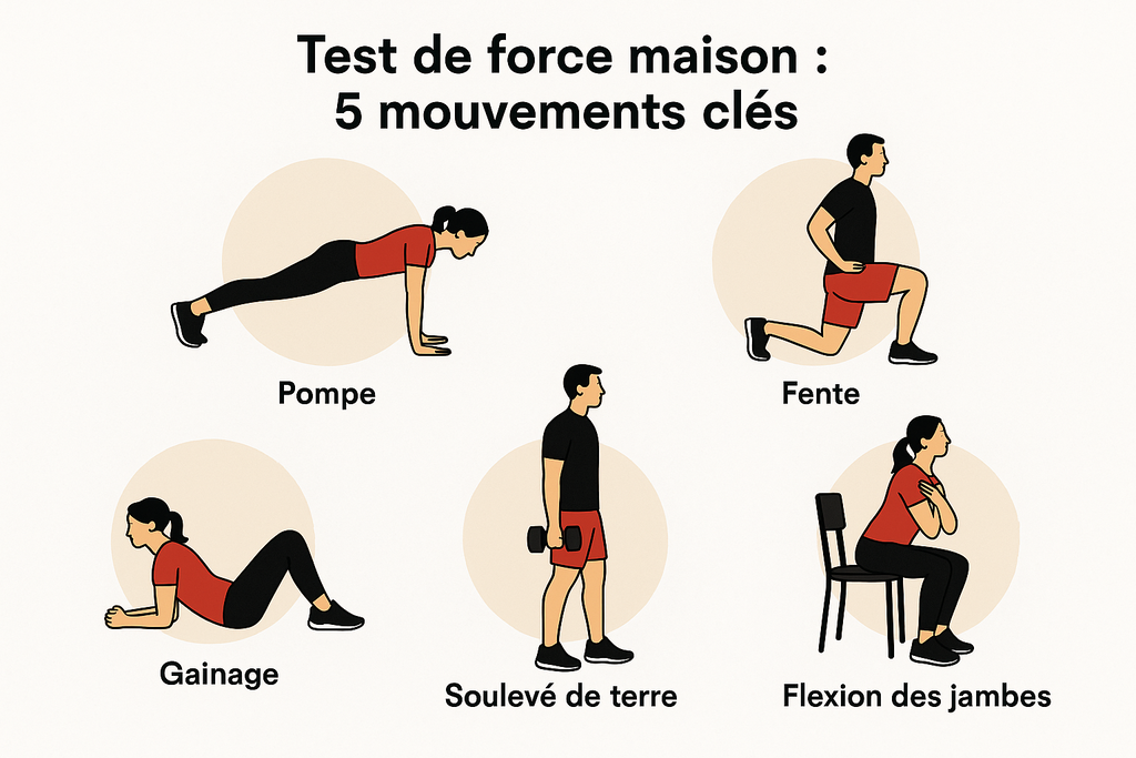 Test de force maison : 5 mouvements clés