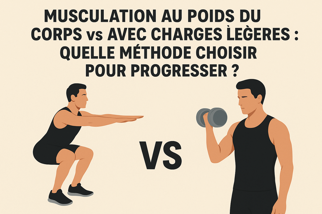 Musculation au poids du corps vs avec charges légères : quelle méthode choisir pour progresser ?