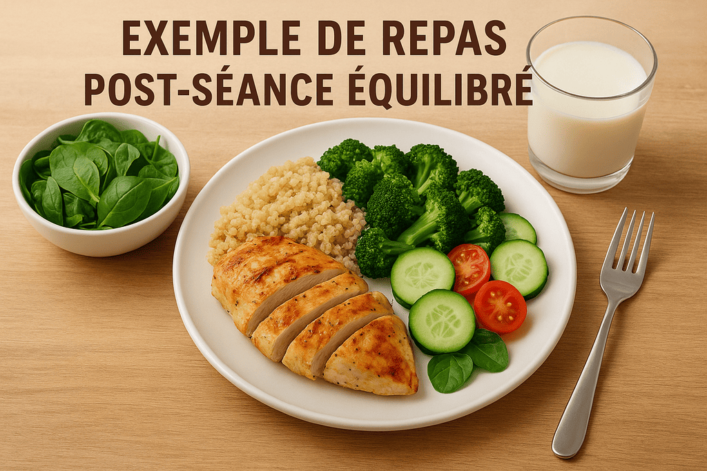 Exemple de repas post-séance équilibré