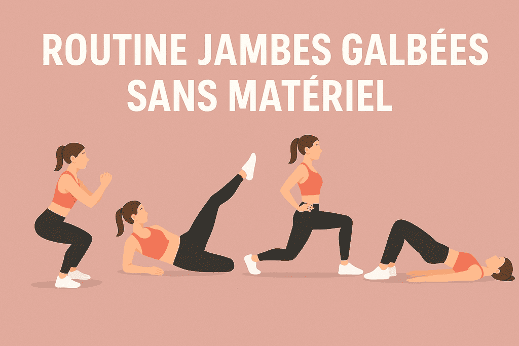 Routine jambes galbées sans matériel : le guide complet pour sculpter vos jambes chez vous